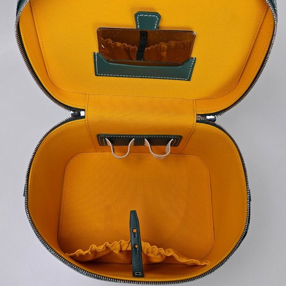 SOLD Goyard Goyardine Muse Vanity Case Green - Picture 4 of 6